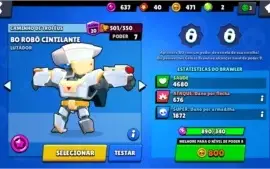 Conta de Brawl Stars com 14k de troféus