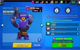 Conta de Brawl Stars com 14k de troféus