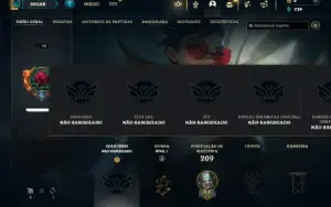 Unranked com 65 Champs e 50 Skins +2 Fragmentos