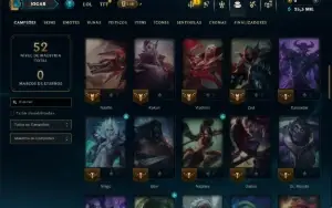Mestre com 60 Champs e 16 Skins ( 35 PDL )