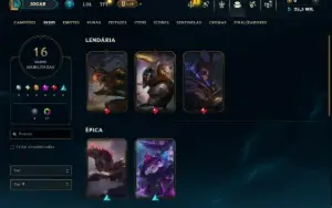 Mestre com 60 Champs e 16 Skins ( 35 PDL )