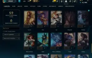 Mestre com 60 Champs e 16 Skins ( 35 PDL )