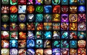 Conta LOL ,só falta 1 champ, 166 skins, borda platina.