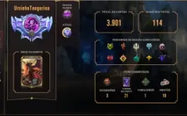 Conta Ex-Mestre Runeterra 3933 cartas+ conta LOL lvl.164