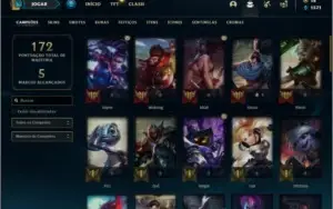 Conta ouro 3 com 51 champs e 21 skins