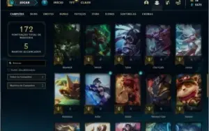 Conta ouro 3 com 51 champs e 21 skins