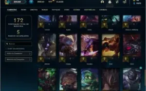 Conta ouro 3 com 51 champs e 21 skins