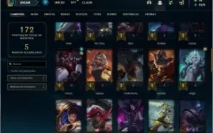 Conta ouro 3 com 51 champs e 21 skins