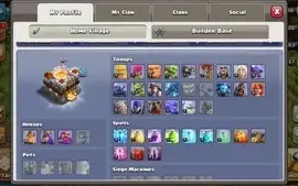 CoC CV11 FULL só upar pro 12 tropas/spell full