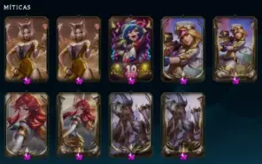 conta league of legends com 296 skins e skins no valorant