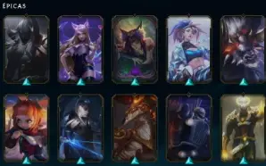 conta league of legends com 296 skins e skins no valorant