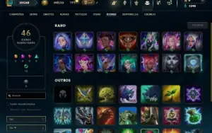 Ferro 1 com 27 Champs e 3 Skins + 2 Fragmentos