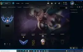 Conta lol diamante 1 com janna vitoriosa!