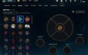 Conta ouro 4 com 27 Champs e 6 Skins + 1 Fragmento