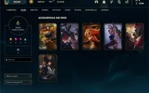 Conta ouro 4 com 27 Champs e 6 Skins + 1 Fragmento