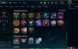 CONTA LEGUE OF LEGENDS 116 SKINS/NÍVEL 52/UNRANKED