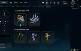CONTA LEGUE OF LEGENDS 116 SKINS/NÍVEL 52/UNRANKED