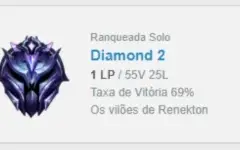 CONTA SMURF DIAMANTE 2 MMR MASTER+