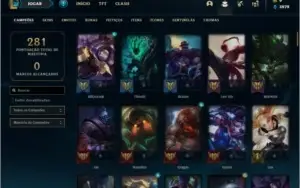 Conta bronze 3 com 118 champs e 140 skins ( MAIN SUP )