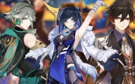 Conta Genshin Impact AR 42 | Alhaitham + Yelan + Zhongli