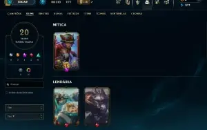 Conta LOL GM GRÃO-MESTRE | Upada a Mão | 20 Skins
