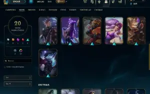 Conta LOL GM GRÃO-MESTRE | Upada a Mão | 20 Skins