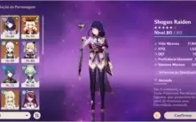 Ayaka,baal,hutao,childe, diluce klee 3 armas 5 star