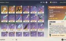Ayaka,baal,hutao,childe, diluce klee 3 armas 5 star
