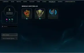 CONTA OURO V, 32 CAMPEÕES, 6 SKINS E BORDA GOLD.