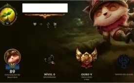 CONTA OURO V, 32 CAMPEÕES, 6 SKINS E BORDA GOLD.