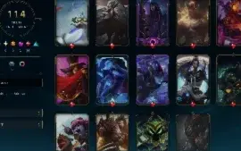 Conta lol 1 MILHÃO DE MAESTRIA de jhin + 114 skins