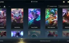 CONTA WILD RIFT - 17 SKINS - ESMERALDA III