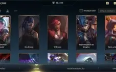 CONTA WILD RIFT - 17 SKINS - ESMERALDA III