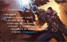 CONTA ACC LOL LEAGUE OF LEGENDS LEVEL 30