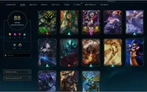 conta lol gold 4 full champ