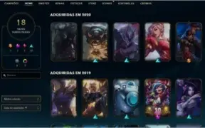 LOL (CONTA UNRANKED MAIN SUPORTE, SEASON PASSADA GOLD 2)