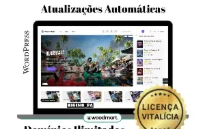 Tema WordPress Woodmart + Atualizações