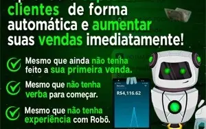 Robô de vendas, mensagem automática no PV do whatsapp