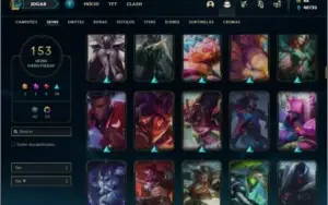 Conta ouro 4 com TODOS os champs e 153 skins ( MAIN ADC )
