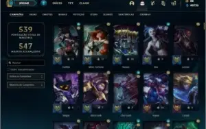 Conta ouro 4 com TODOS os champs e 153 skins ( MAIN ADC )