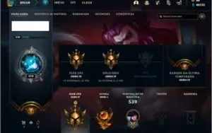 Conta ouro 4 com TODOS os champs e 153 skins ( MAIN ADC )