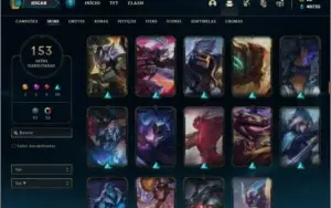 Conta ouro 4 com TODOS os champs e 153 skins ( MAIN ADC )