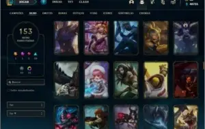 Conta ouro 4 com TODOS os champs e 153 skins ( MAIN ADC )