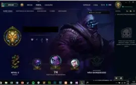 Conta unranked lol