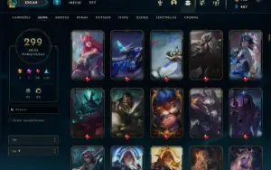 Conta Lol Lvl 407 299 Skins 172 Campeoes