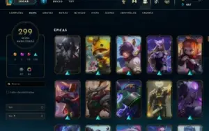 Conta Lol Lvl 407 299 Skins 172 Campeoes