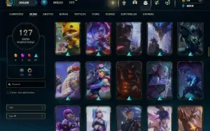 Bronze 2 com 120 Champs e 127 Skins ( Mais de 10 Jogos )