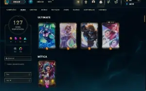 Bronze 2 com 120 Champs e 127 Skins ( Mais de 10 Jogos )