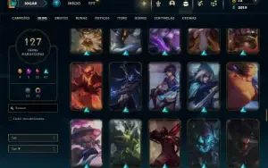 Bronze 2 com 120 Champs e 127 Skins ( Mais de 10 Jogos )