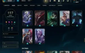 Bronze 2 com 120 Champs e 127 Skins ( Mais de 10 Jogos )